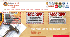 Desktop Screenshot of handymanoncallmd.com